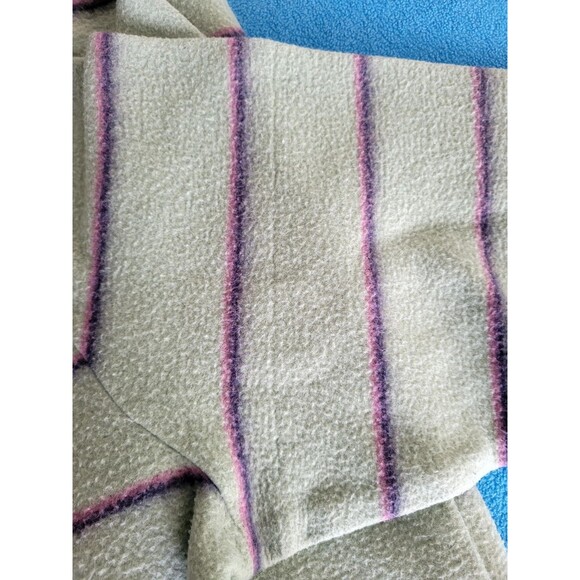 Marine Layer Men's Fleece Crew Sweatshirt Hedge Green Stripe Size L - Picture 10 of 11